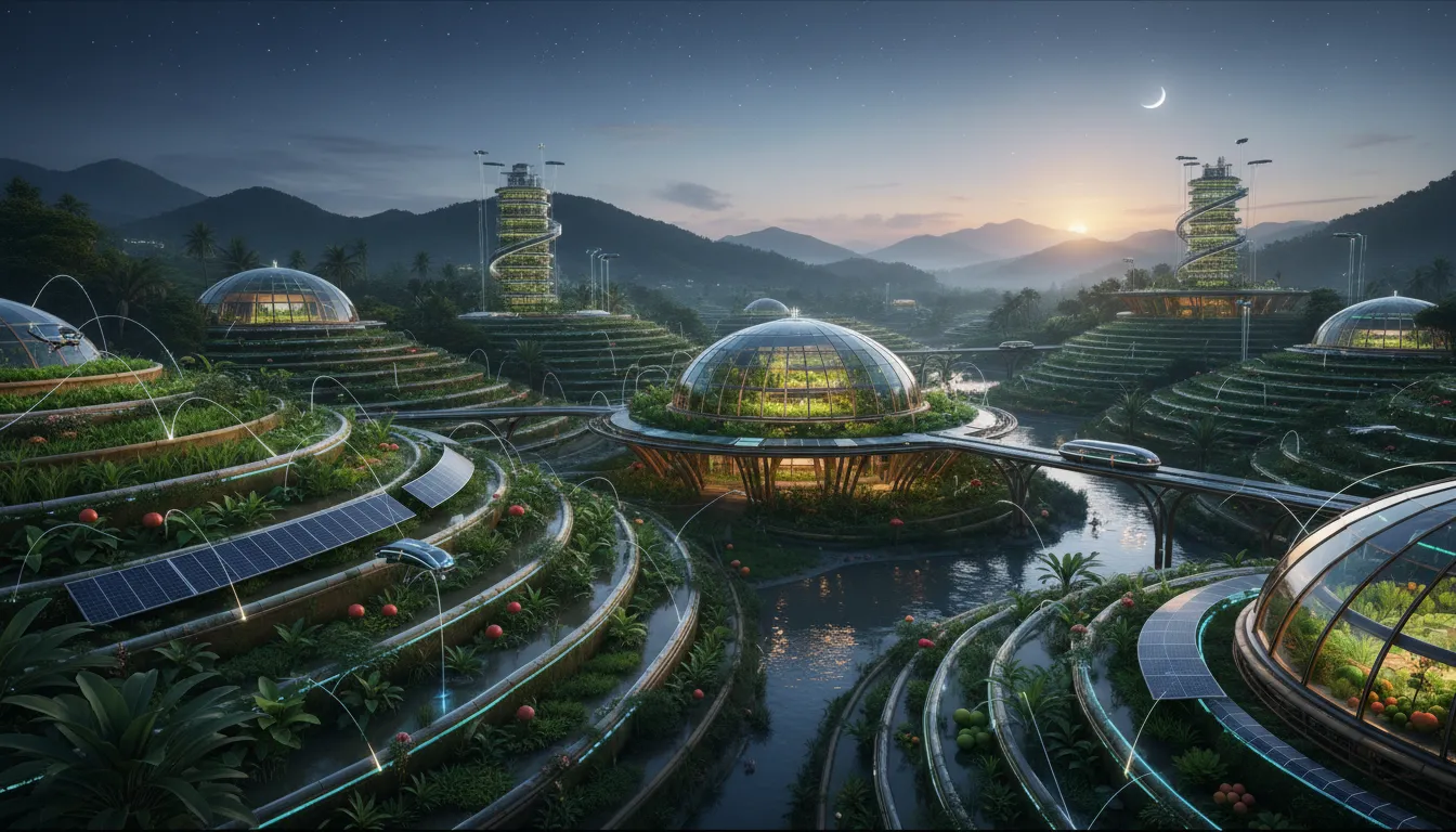 Futuristic Nano-Farm in Asia
